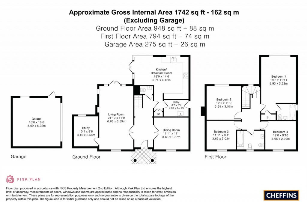 Floorplans For Tea Kettle Lane, Stetchworth