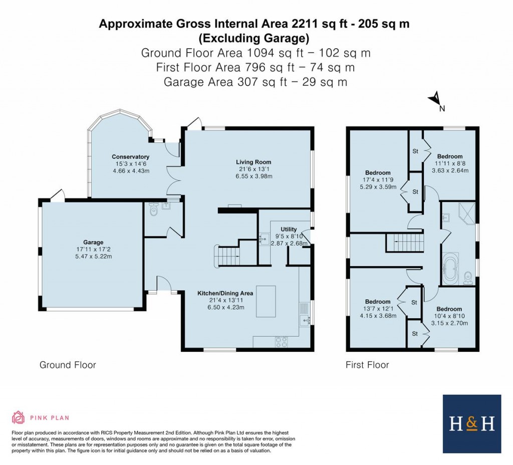 Floorplans For Grovelands, Daventry, NN11