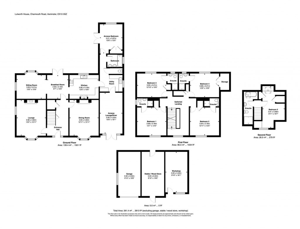 Floorplans For Charmouth Road, Axminster