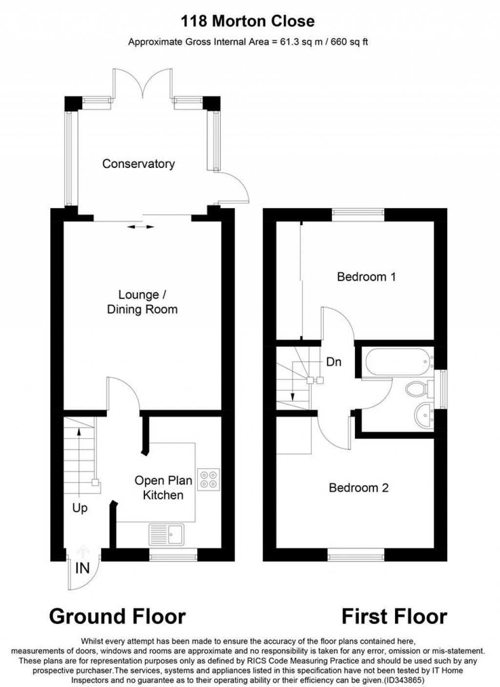 Floorplans For Morton Close, Ely, Cambridgeshire