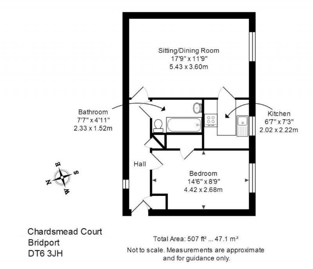 Floorplans For Chardsmead Court, Bridport, Dorset