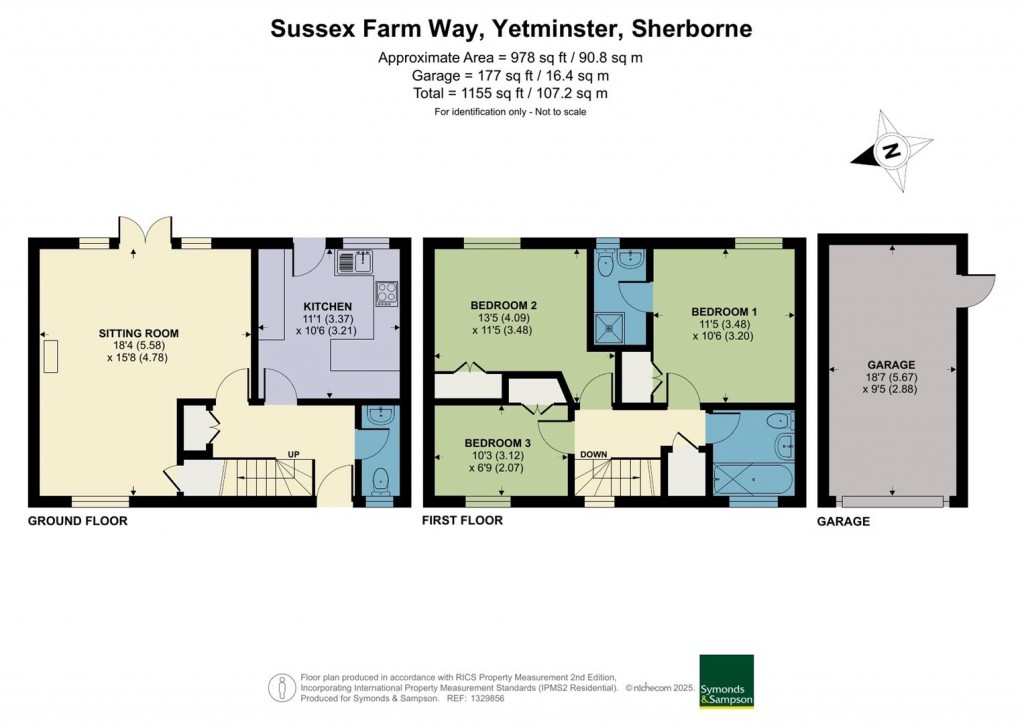Floorplans For Sussex Farm Way, Yetminster, Sherborne