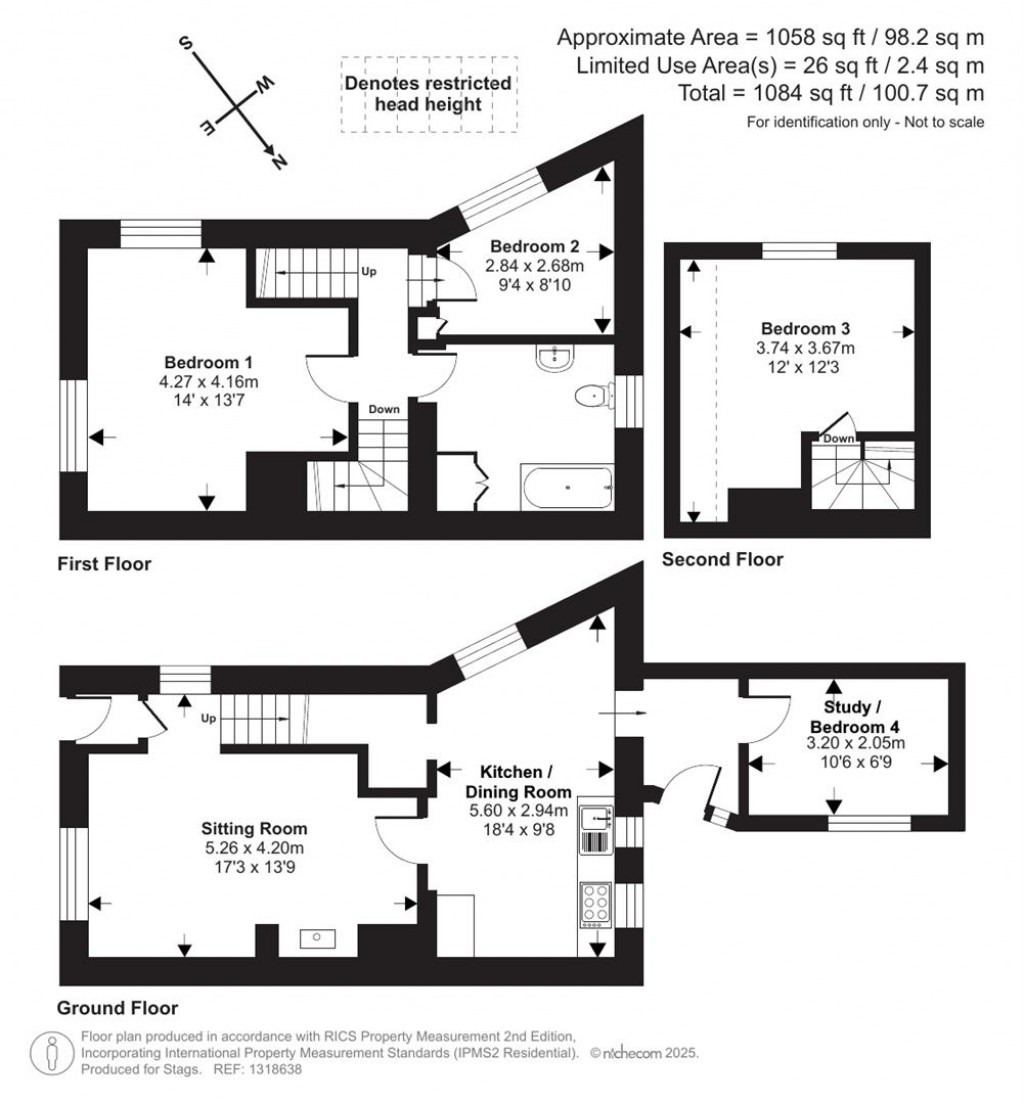 Floorplans For High Street, Hatherleigh, Okehampton