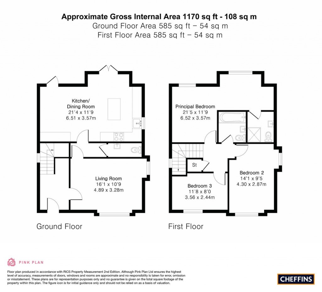 Floorplans For Downs Crescent, Haverhill