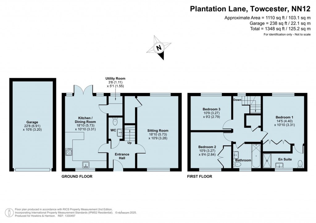 Floorplans For Plantation Lane, Towcester, NN12