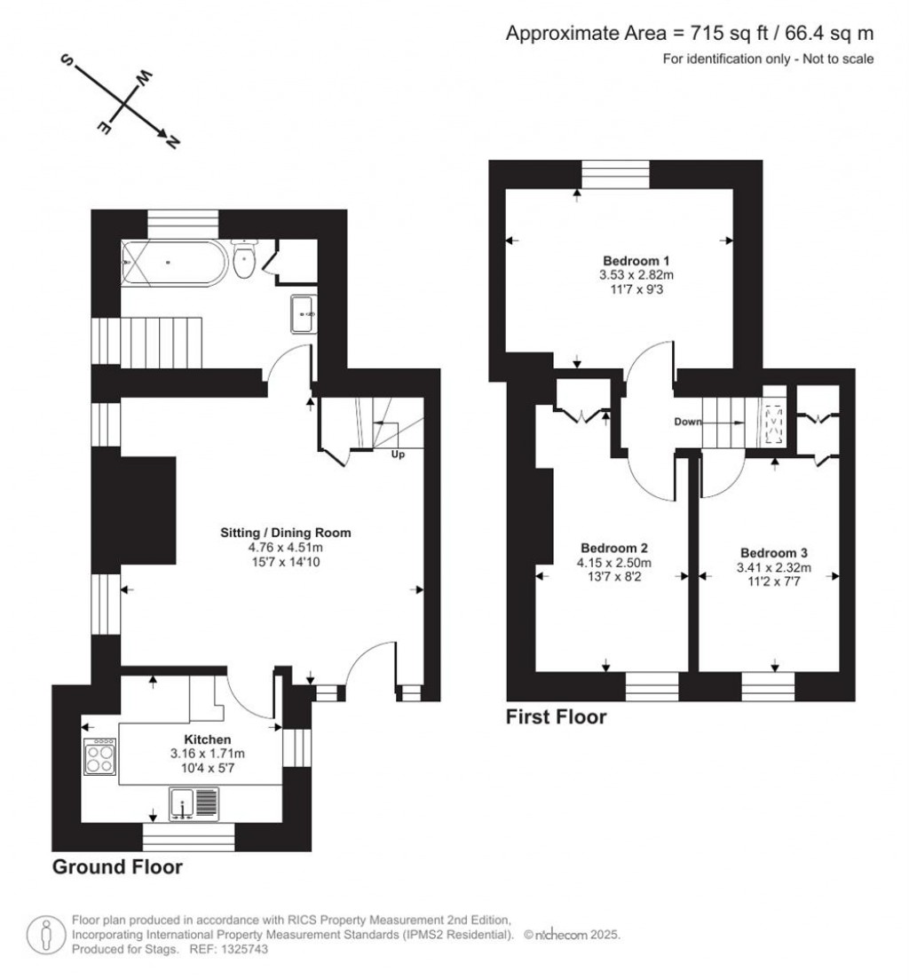 Floorplans For High Street, Boscastle