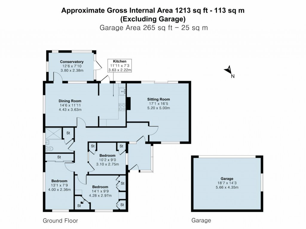 Floorplans For Beech Avenue, Lutterworth, LE17