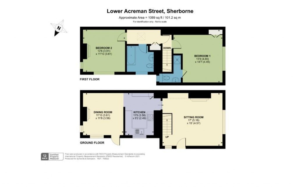 Floorplans For Lower Acreman Street, Sherborne, Dorset