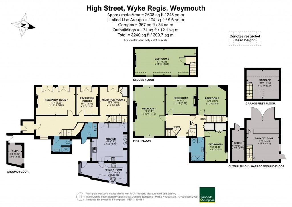 Floorplans For High Street, Wyke Regis, Weymouth