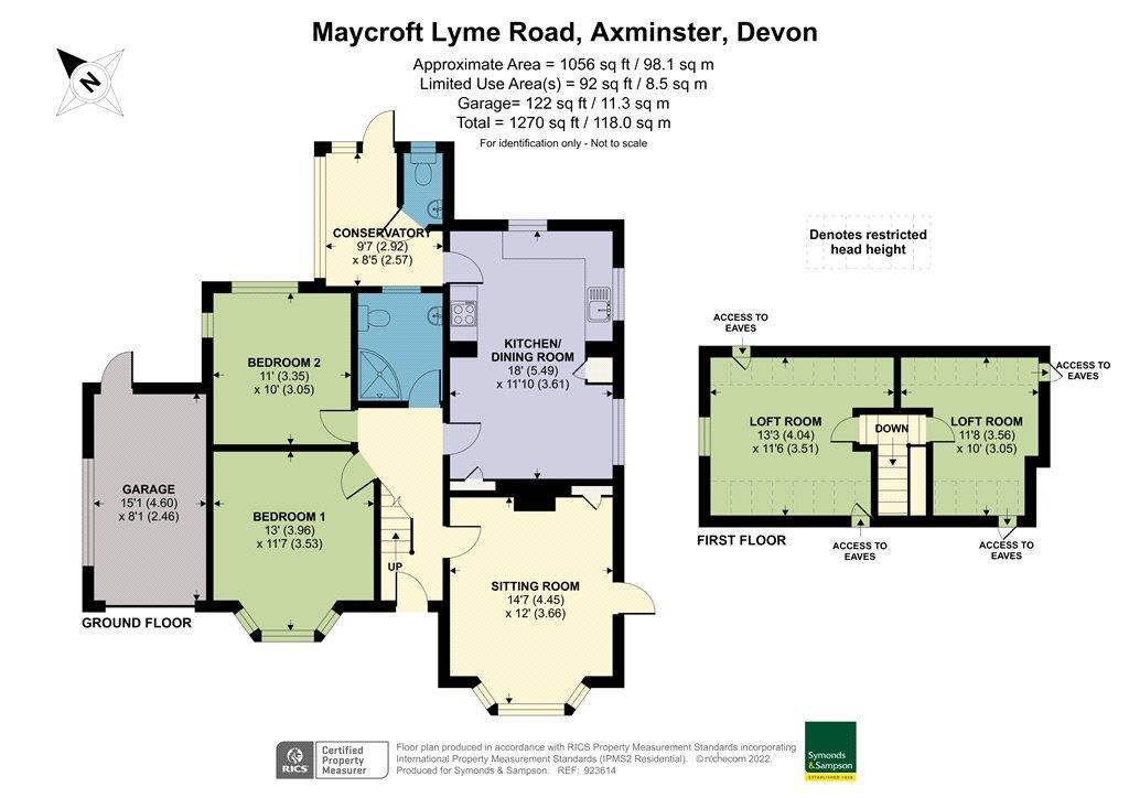 Floorplans For Lyme Road, Axminster, Devon