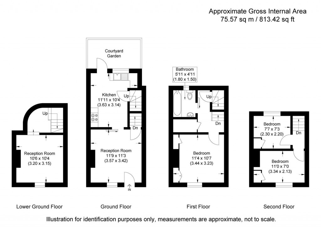 Floorplans For Castle Street, Saffron Walden