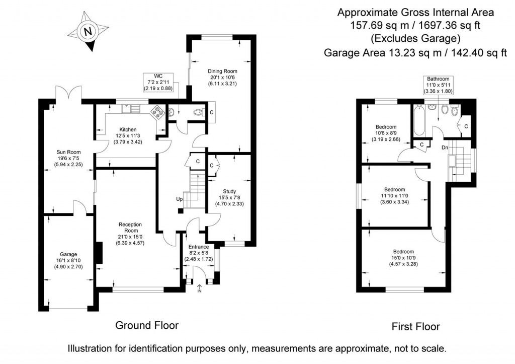 Floorplans For Peaslands Road, Saffron Walden