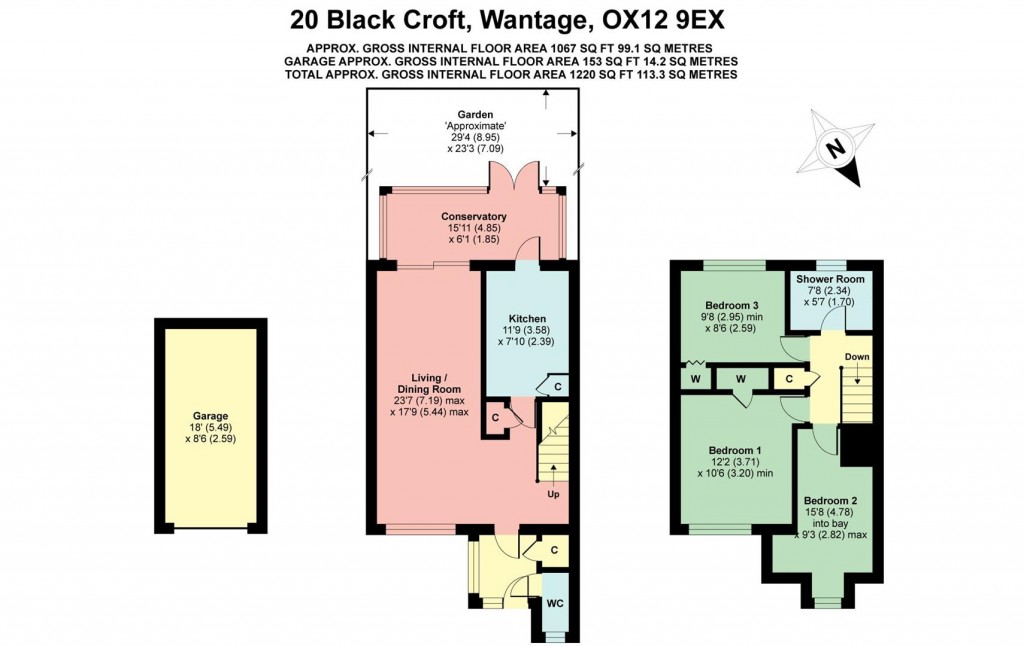 Floorplans For Black Croft, Wantage