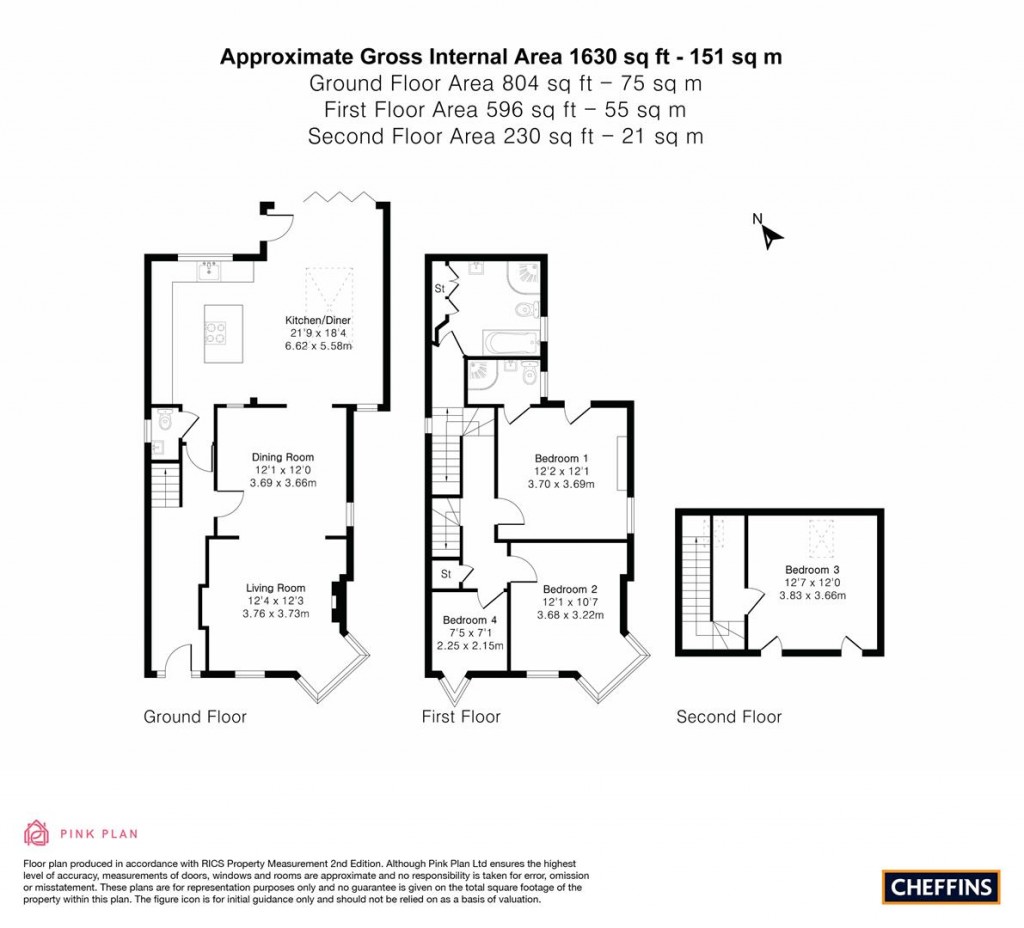 Floorplans For Rooks Street, Cottenham, Cambridge
