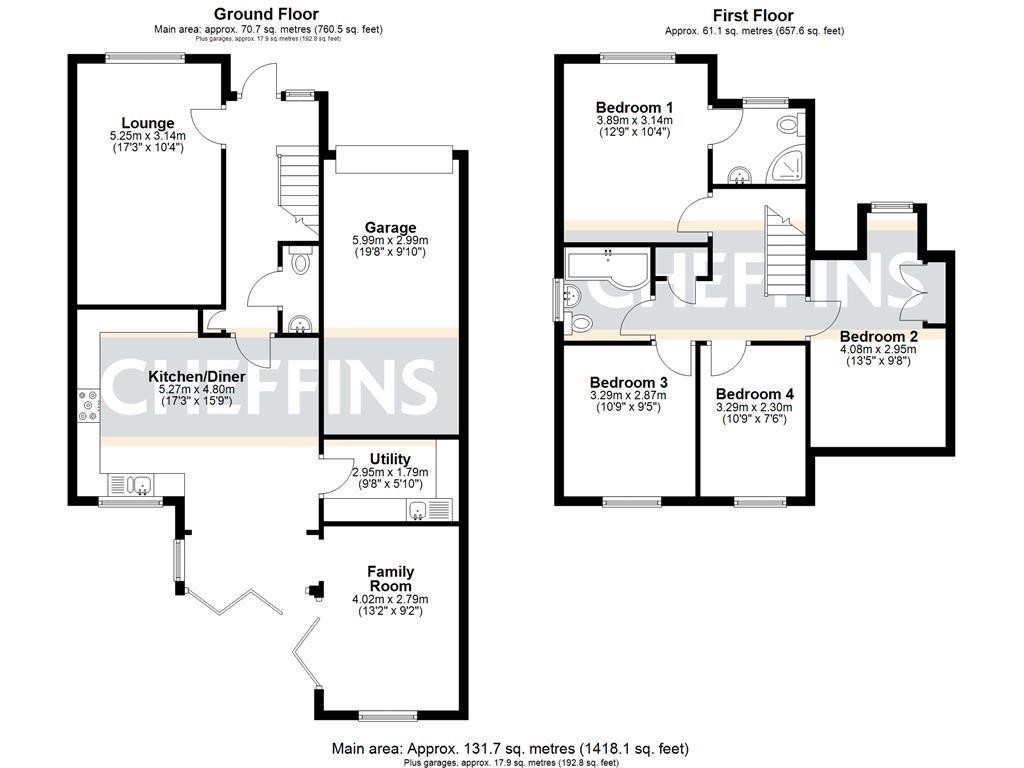 Floorplans For Upton Lane, Littleport