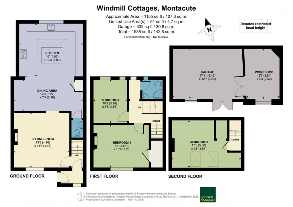 Floorplans For Montacute, Somerset