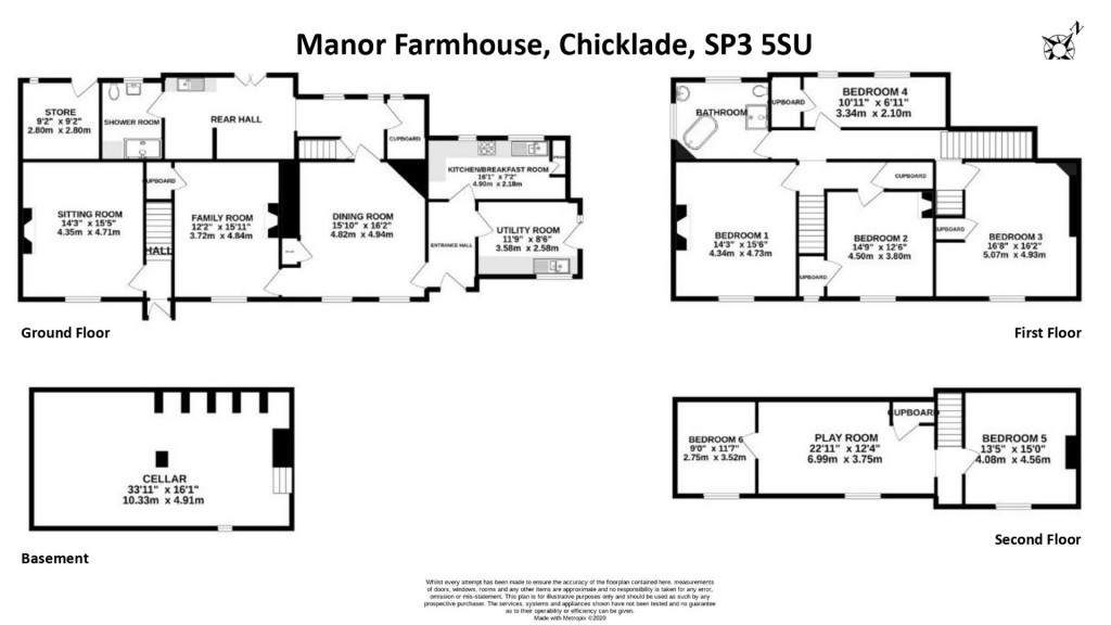 Floorplans For Chicklade, Hindon