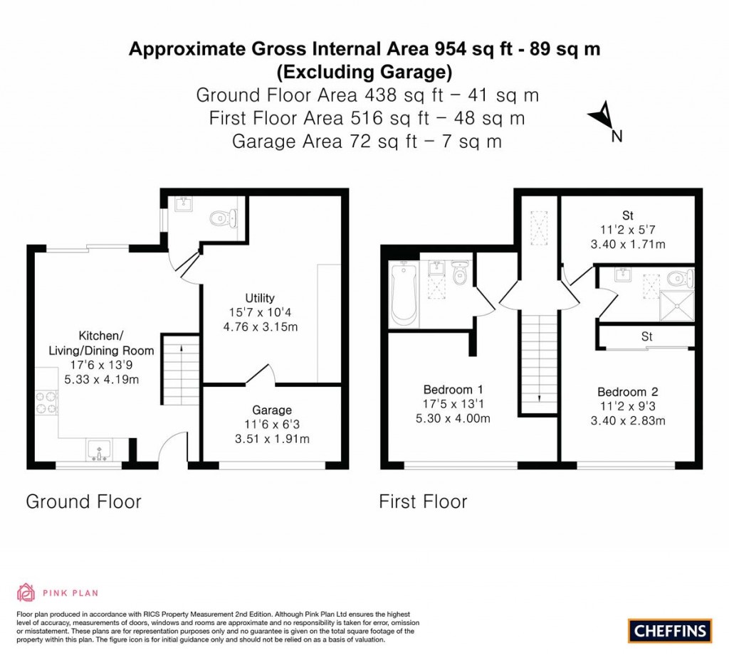 Floorplans For Fairfield End, Cambridge