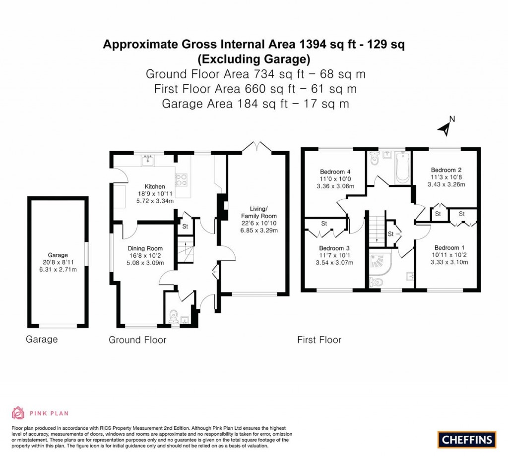 Floorplans For The Rookery, Balsham, Cambridge