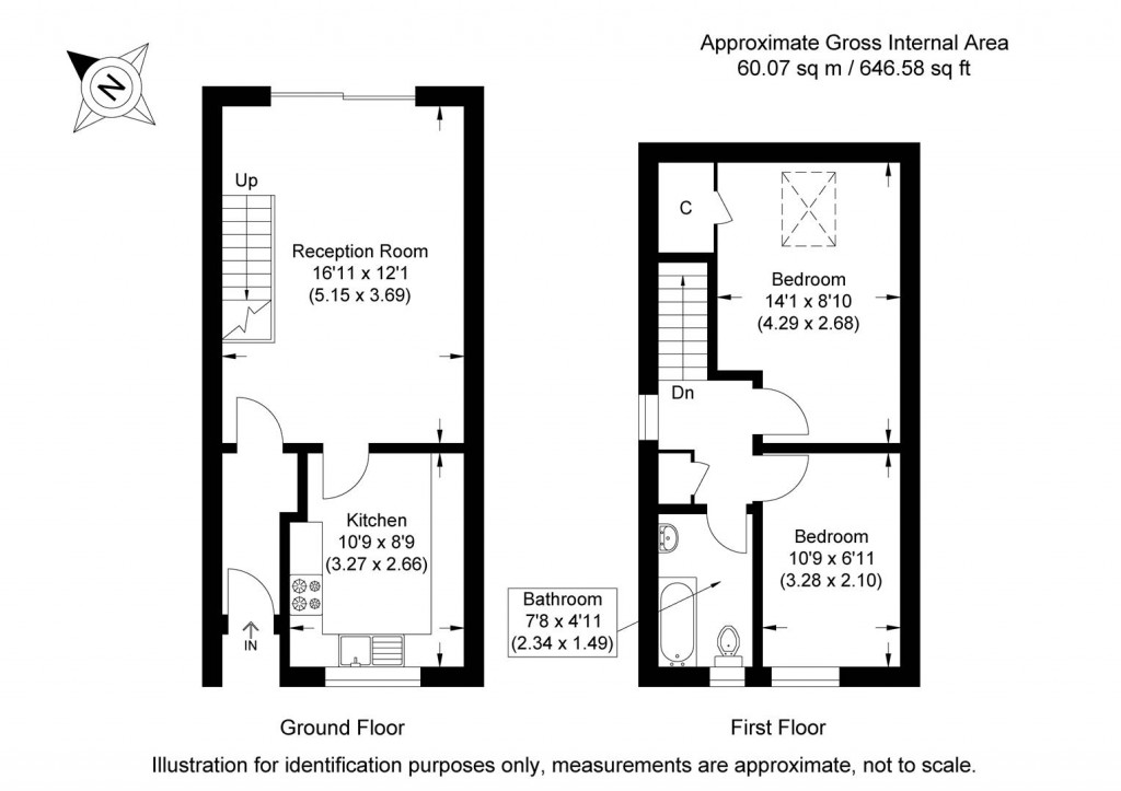 Floorplans For Loompits Way, Saffron Walden