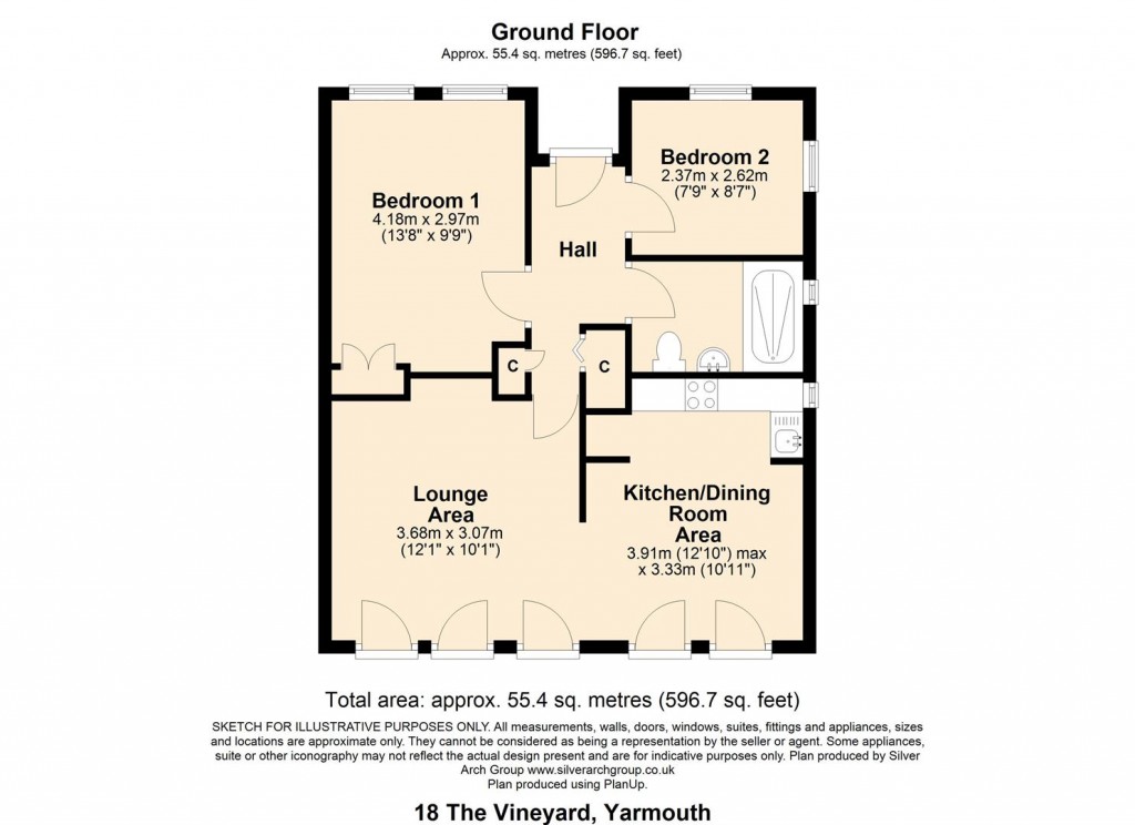 Floorplans For Yarmouth, Isle of Wight