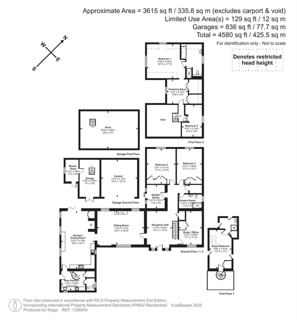 Floorplans For Bagber Common, Sturminster Newton