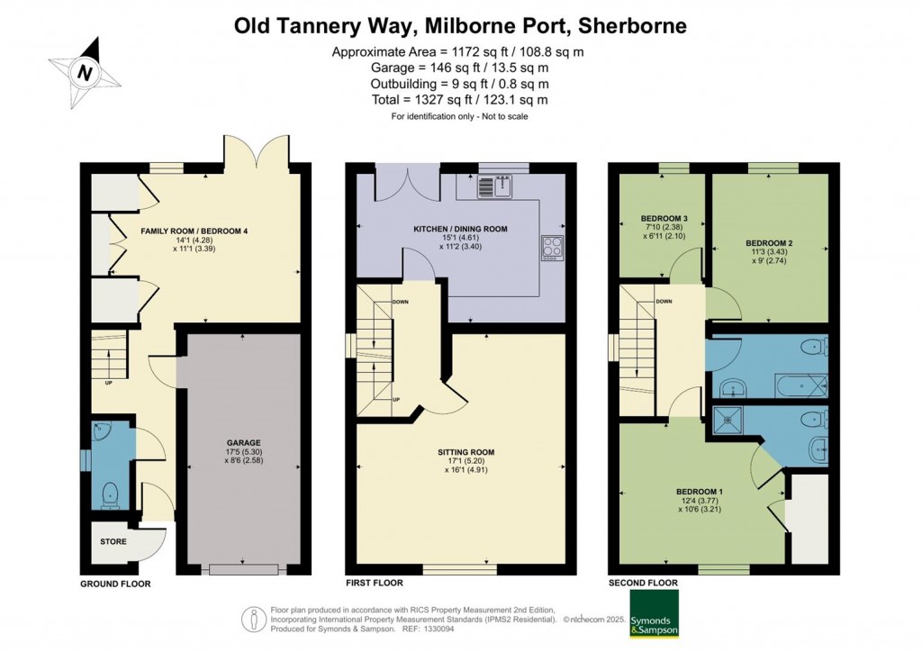 Floorplans For Old Tannery Way, Milborne Port, Sherborne