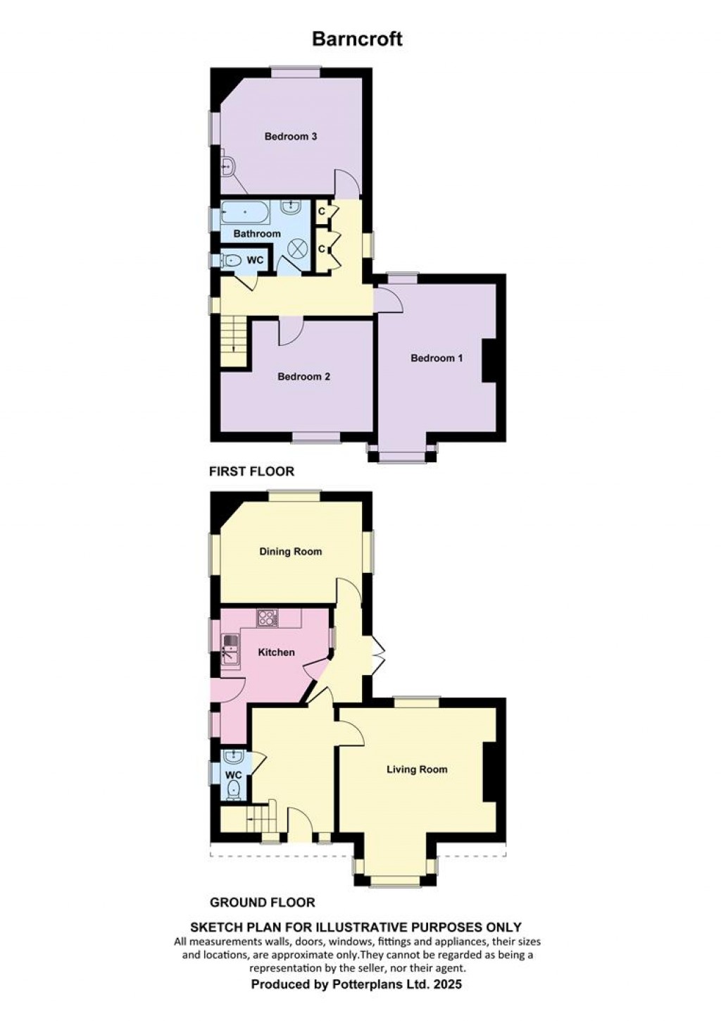 Floorplans For Colwell, Isle of Wight