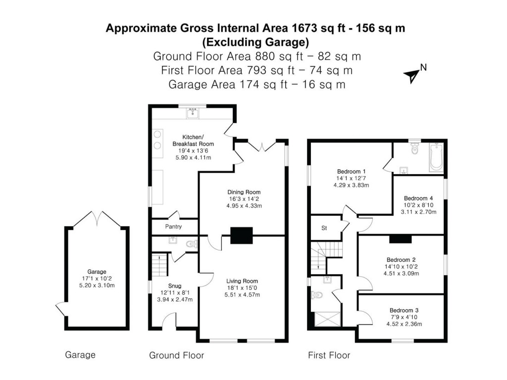 Floorplans For Duck End, Finchingfield, Braintree