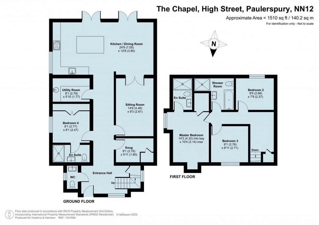 Floorplans For High Street, Paulerspury, NN12