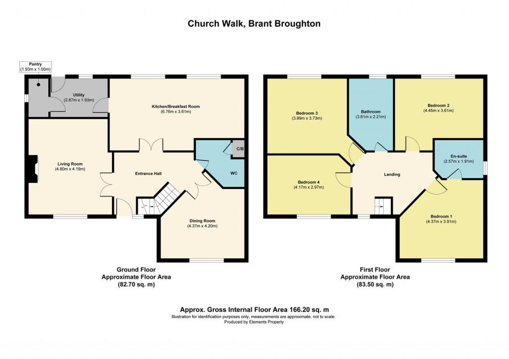 Floorplans For Church Walk, Brant Broughton