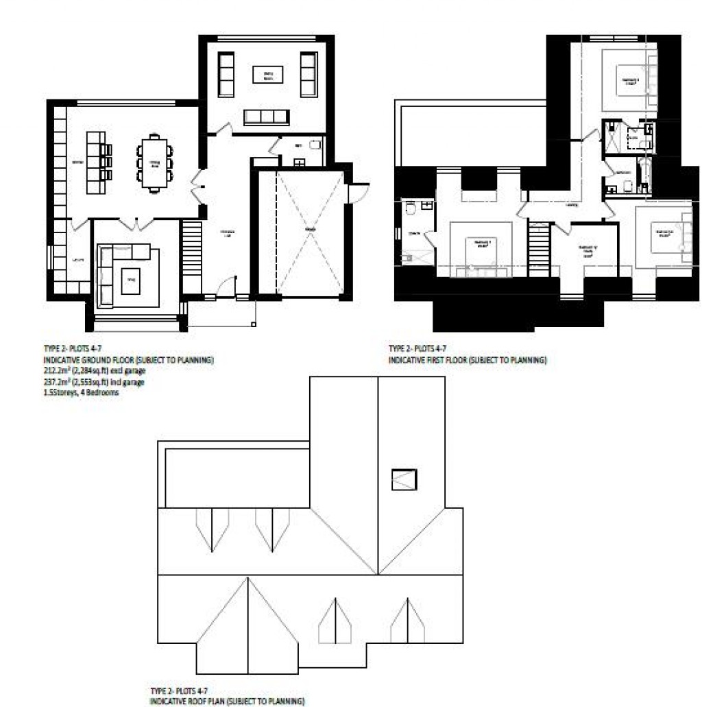 Floorplans For Self-Build Plot at Leaden Hill, Orwell