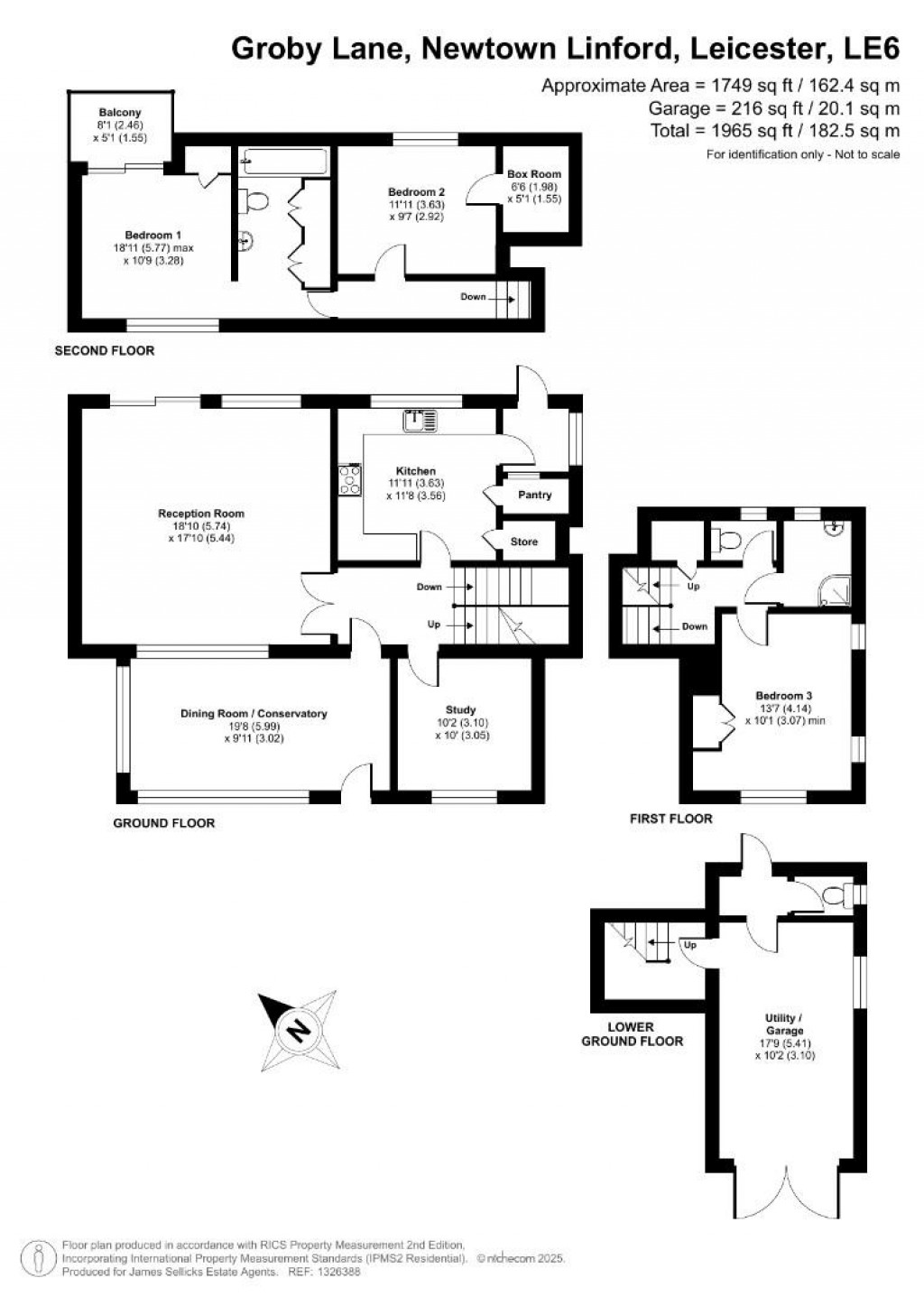 Floorplans For Groby Lane, Newtown Linford, Leicestershire