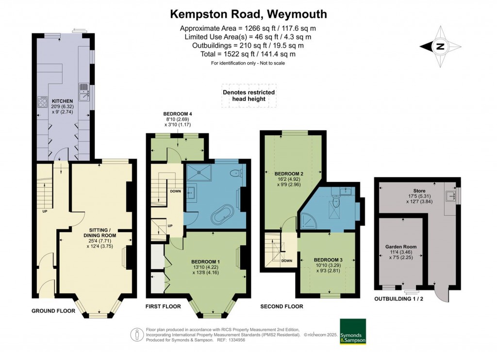 Floorplans For Kempston Road, Weymouth