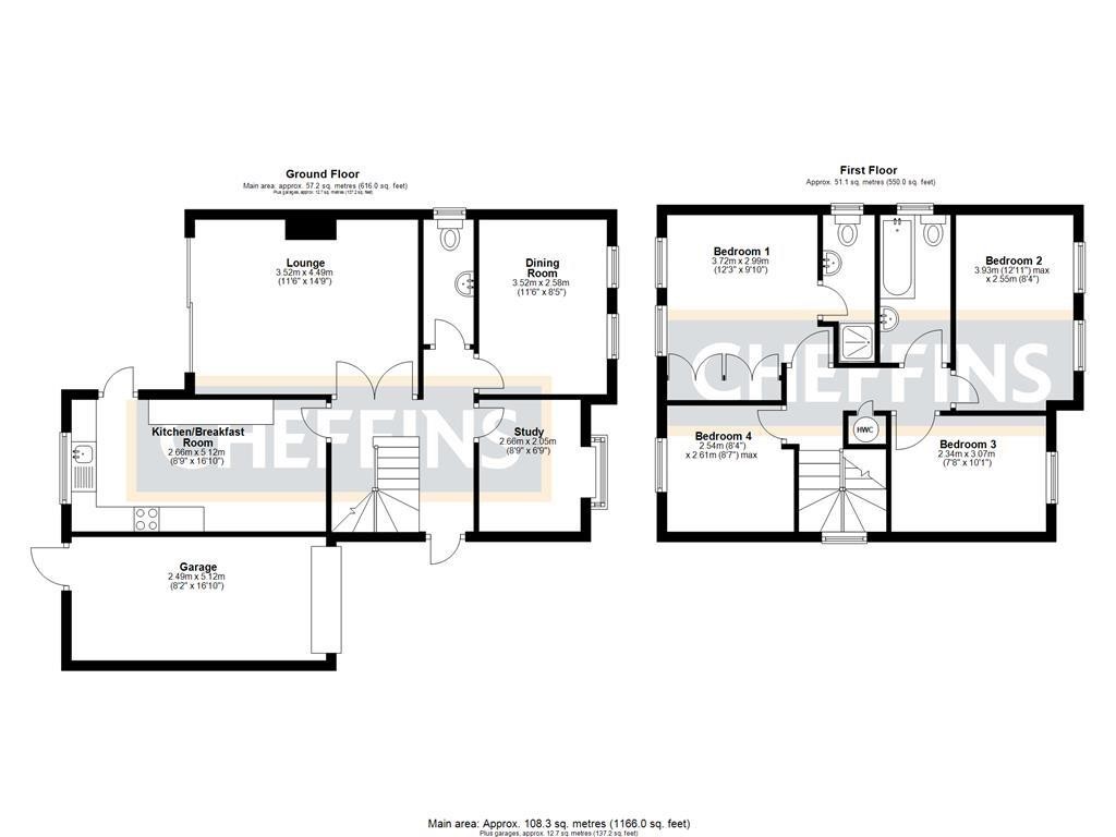 Floorplans For Suffolk Close, Ely