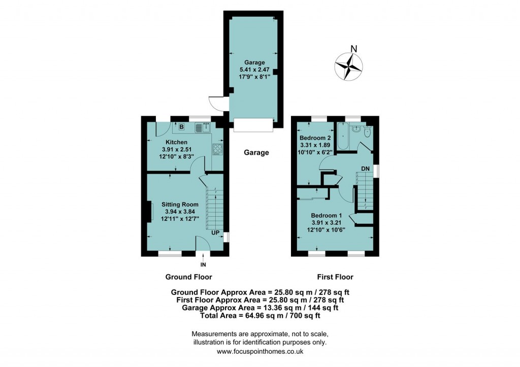 Floorplans For Hillside Close, Banbury
