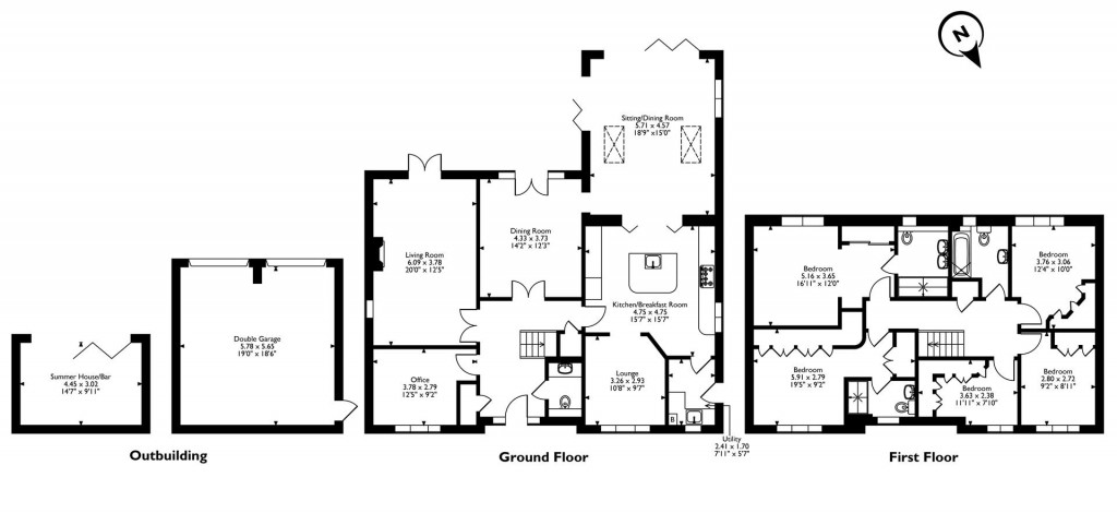 Floorplans For Thorpe Gardens, Whissendine, Rutland