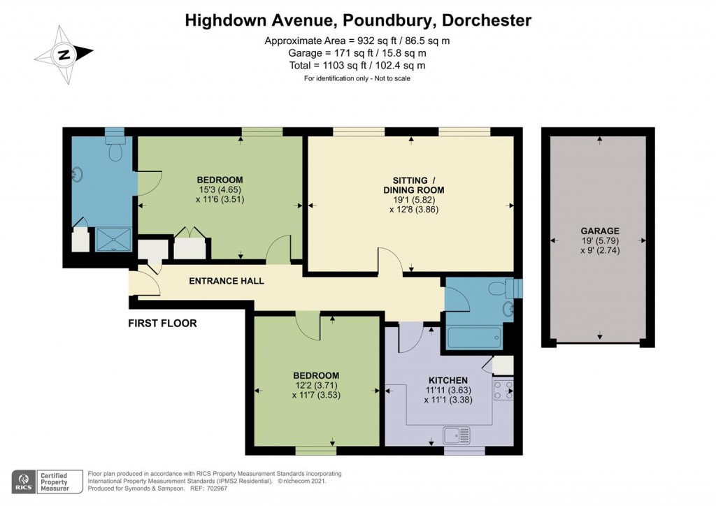 Floorplans For Highdown Avenue, Poundbury, Dorchester