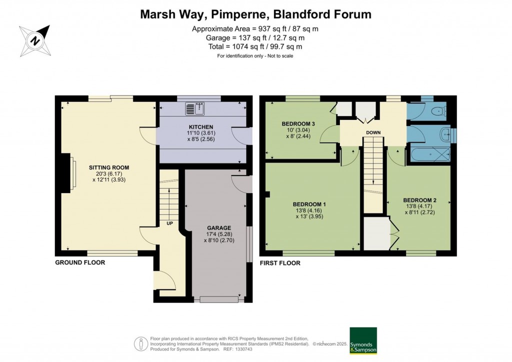 Floorplans For Marsh Way, Pimperne