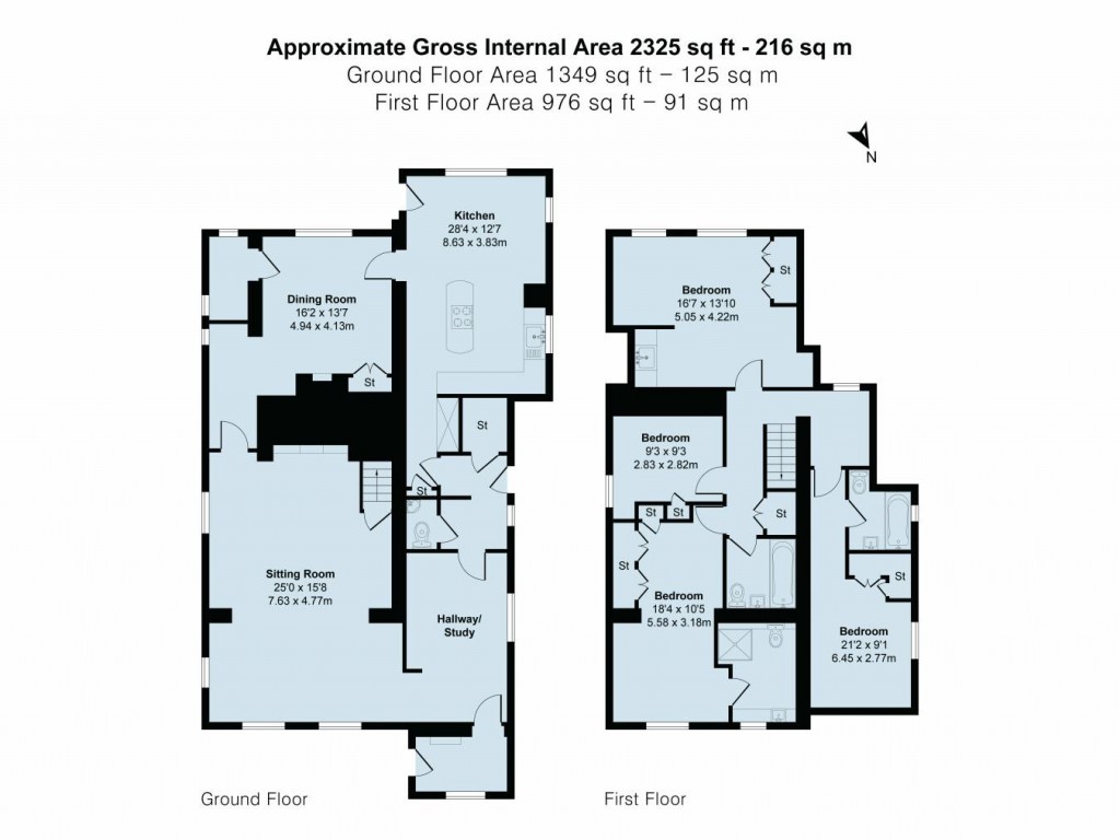 Floorplans For Little Back Lane, Hellidon, Daventry, NN11