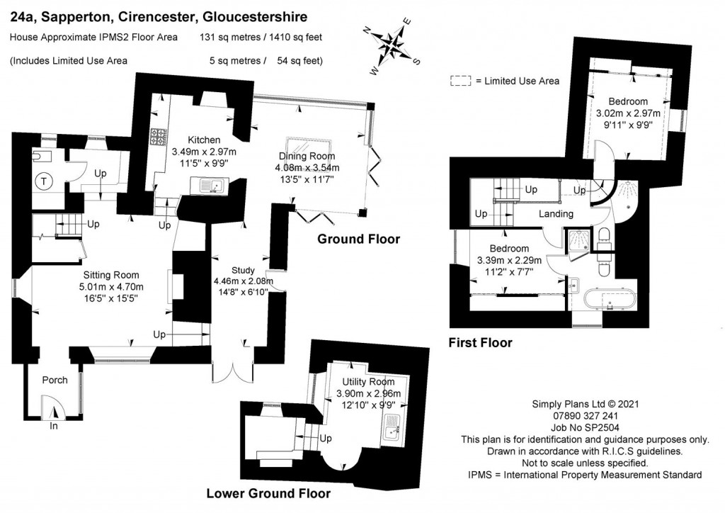 Floorplans For Sapperton, Gloucestershire