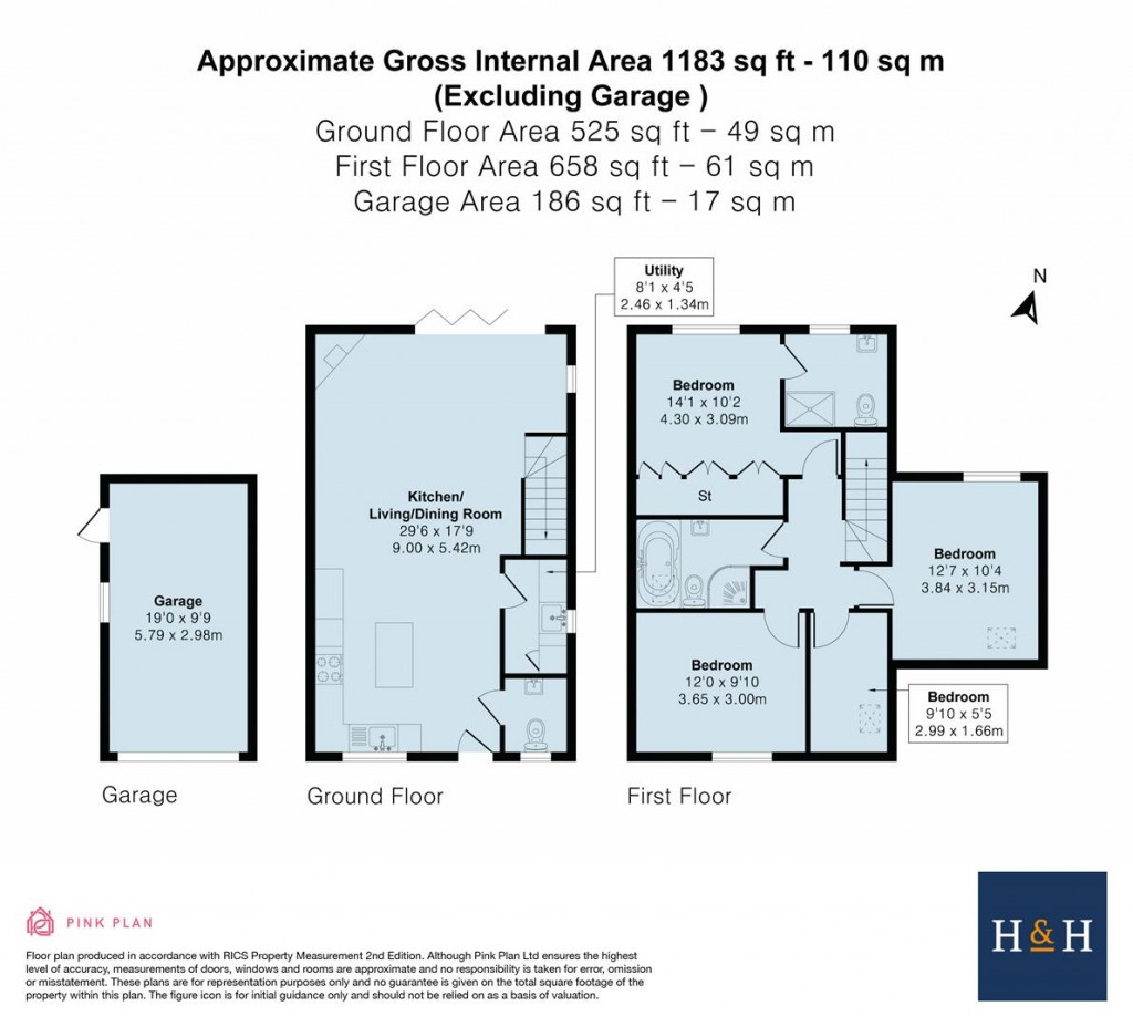 Floorplans For Skylark Close, Swinford, LE17