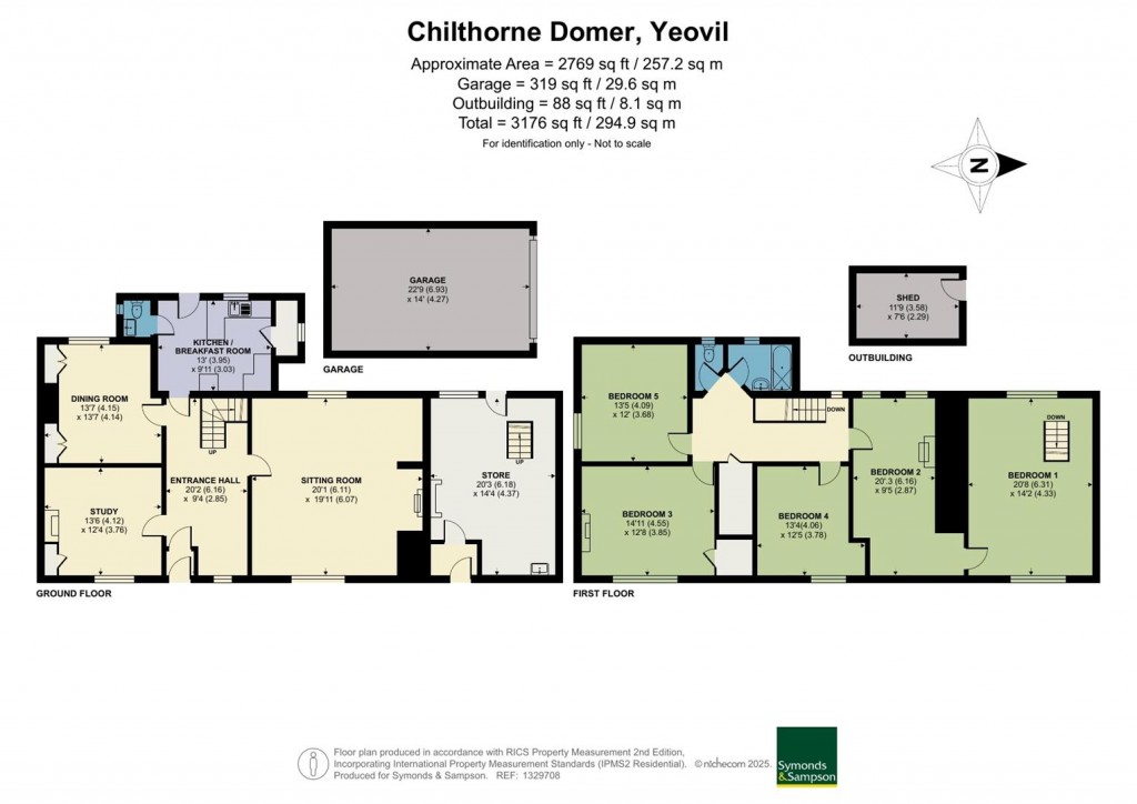Floorplans For Chilthorne Domer, Yeovil