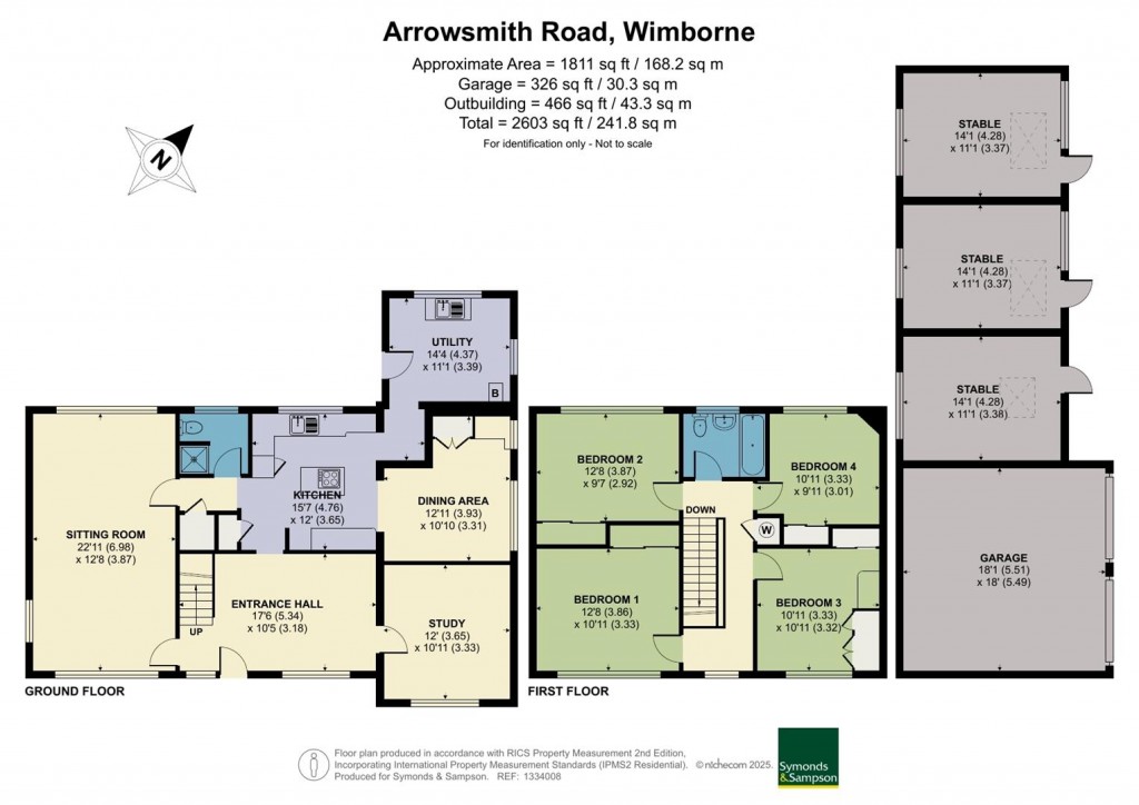 Floorplans For Arrowsmith Road, Wimborne