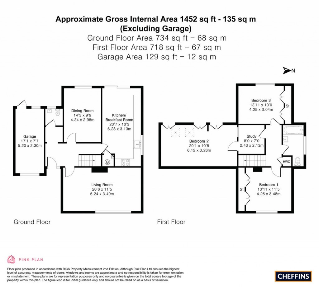Floorplans For Farmerie Road, Hundon, Sudbury