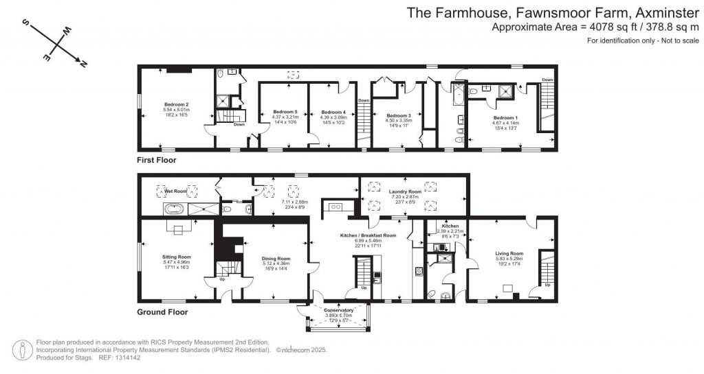 Floorplans For Lyme Road, Axminster, Devon