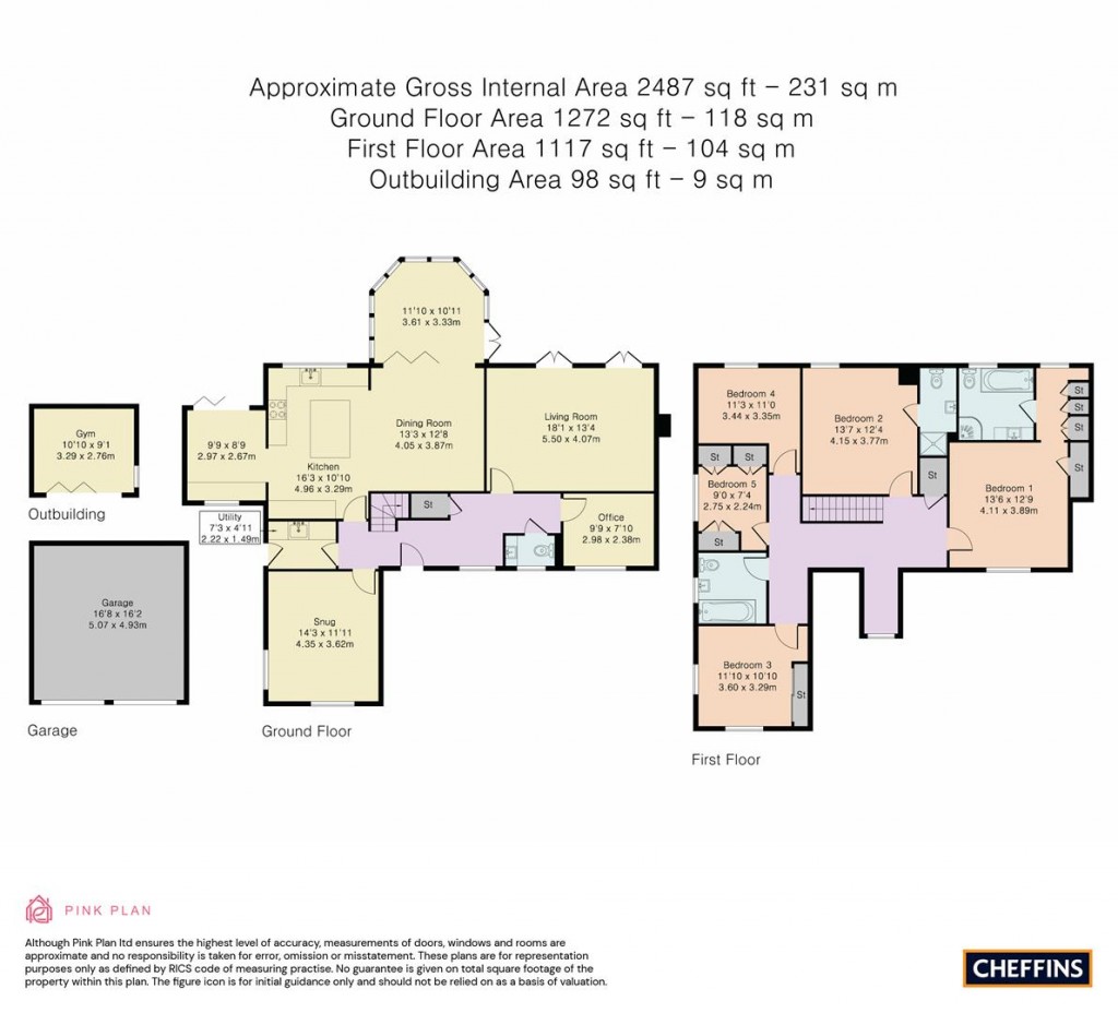 Floorplans For Moat Lane, Melbourn, Royston
