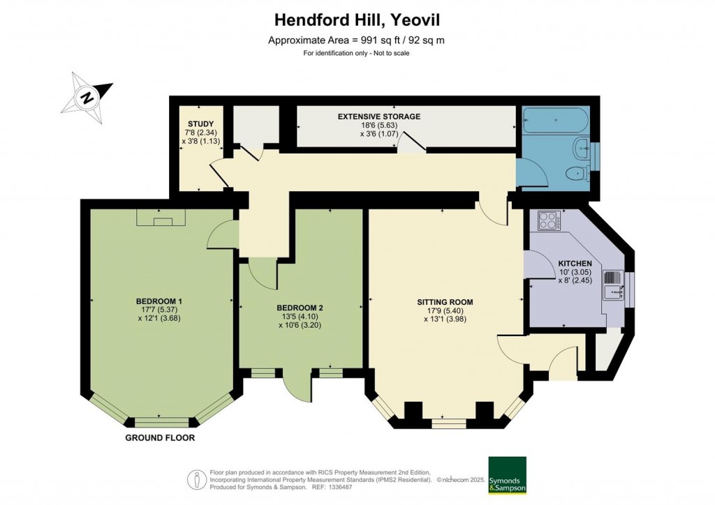 Floorplans For Flat 4, 93 Hendford Hill, Yeovil