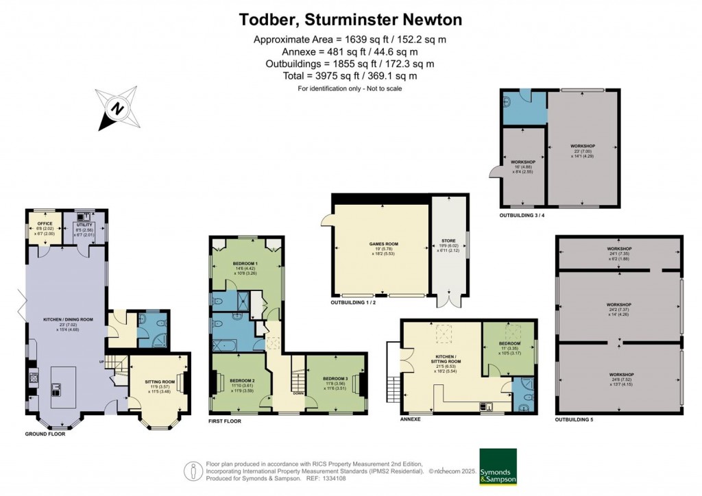 Floorplans For Todber, Sturminster Newton