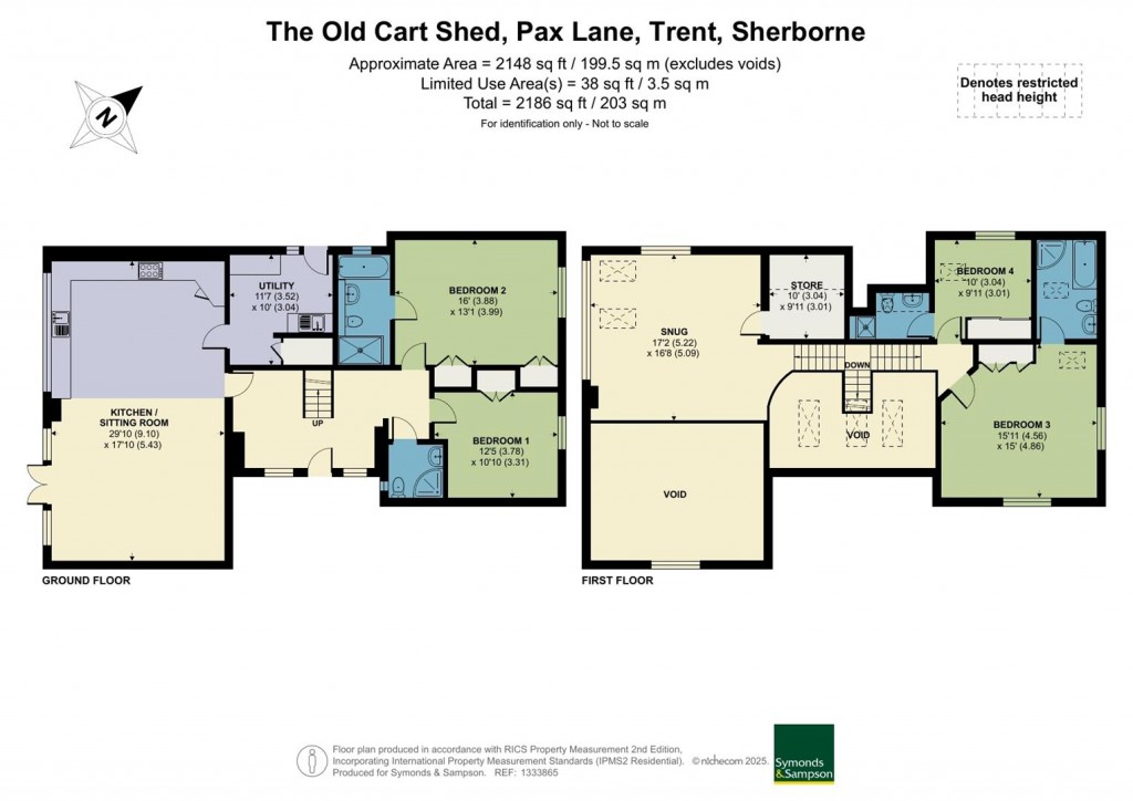 Floorplans For Trent, Sherborne, Dorset